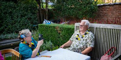 Grillen en tjillen sfeerbeelden
