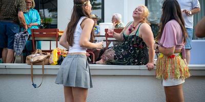 Grillen en tjillen sfeerbeelden
