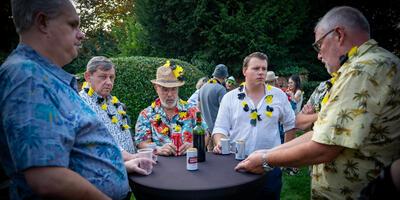 Grillen en tjillen sfeerbeelden