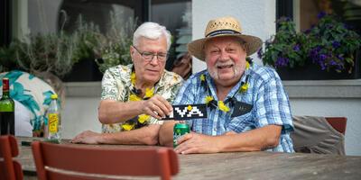 Grillen en tjillen sfeerbeelden