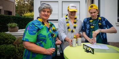Grillen en tjillen sfeerbeelden