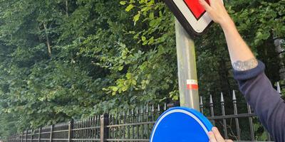 proper actie verkeersborden jong n-va deurne