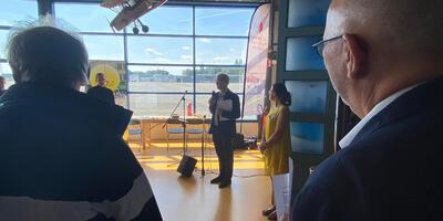 Luchthaven receptie