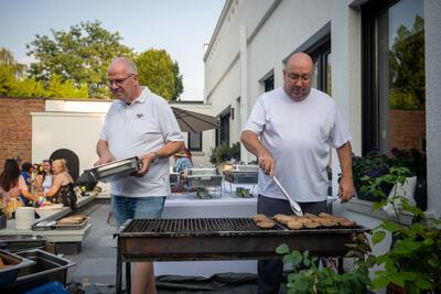 Grillen en tjillen sfeerbeelden