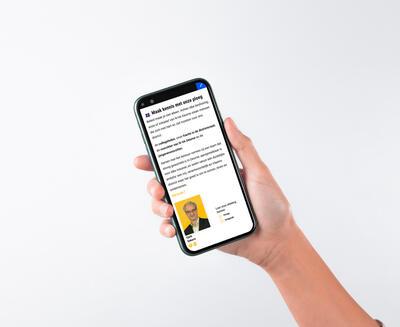 website mobiel